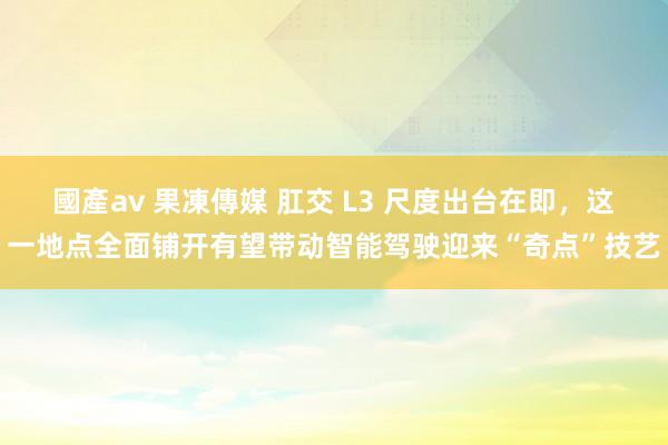 國產av 果凍傳媒 肛交 L3 尺度出台在即，这一地点全面铺开有望带动智能驾驶迎来“奇点”技艺