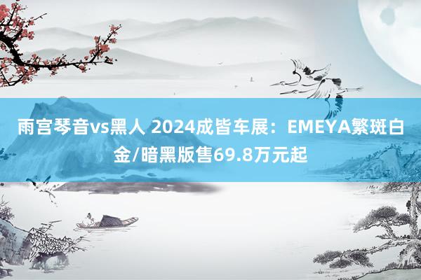 雨宫琴音vs黑人 2024成皆车展：EMEYA繁斑白金/暗黑版售69.8万元起