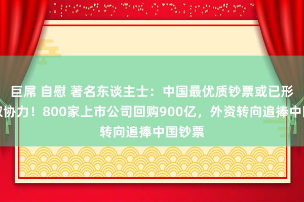 巨屌 自慰 著名东谈主士：中国最优质钞票或已形成进取协力！800家上市公司回购900亿，外资转向追捧中国钞票