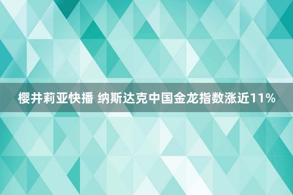 樱井莉亚快播 纳斯达克中国金龙指数涨近11%