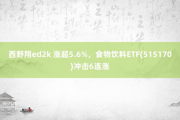 西野翔ed2k 涨超5.6%，食物饮料ETF(515170)冲击6连涨