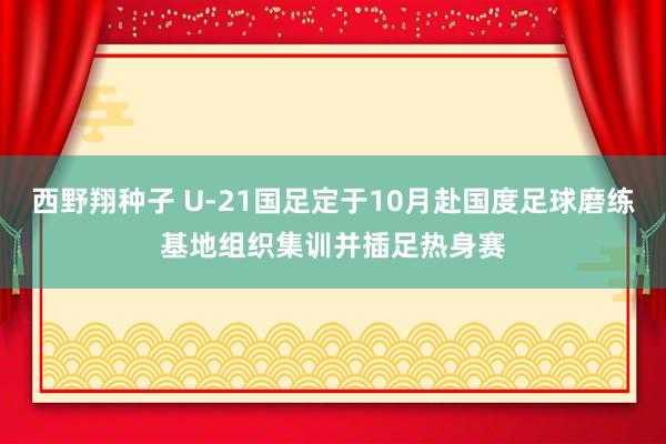 西野翔种子 U-21国足定于10月赴国度足球磨练基地组织集训并插足热身赛