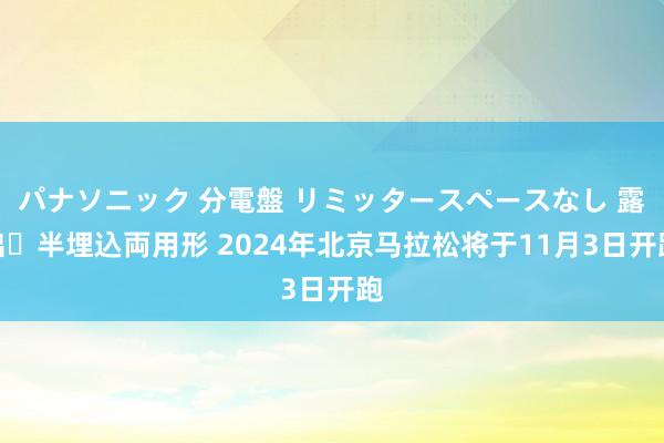 パナソニック 分電盤 リミッタースペースなし 露出・半埋込両用形 2024年北京马拉松将于11月3日开跑