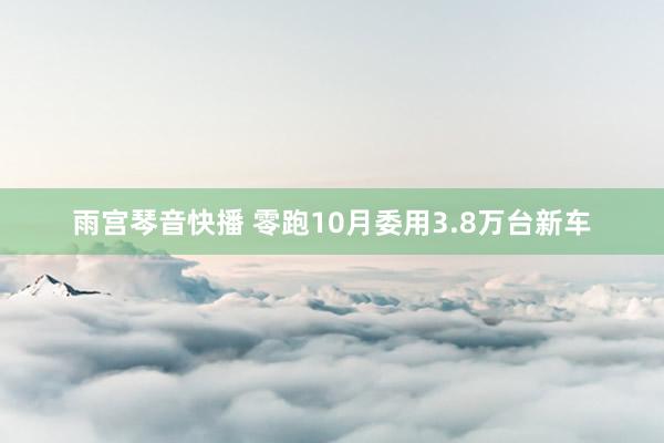 雨宫琴音快播 零跑10月委用3.8万台新车