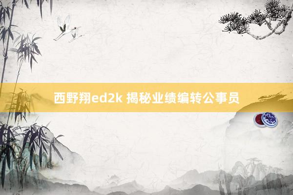 西野翔ed2k 揭秘业绩编转公事员