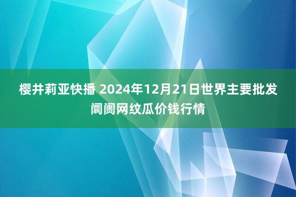 樱井莉亚快播 2024年12月21日世界主要批发阛阓网纹瓜价钱行情