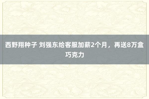 西野翔种子 刘强东给客服加薪2个月，再送8万盒巧克力