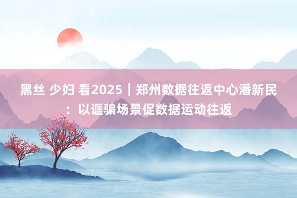 黑丝 少妇 看2025｜郑州数据往返中心潘新民：以诓骗场景促数据运动往返