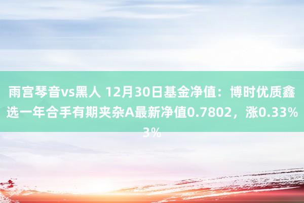 雨宫琴音vs黑人 12月30日基金净值：博时优质鑫选一年合手有期夹杂A最新净值0.7802，涨0.33%