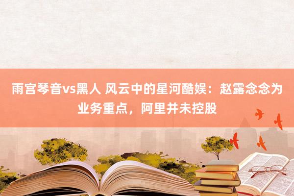 雨宫琴音vs黑人 风云中的星河酷娱：赵露念念为业务重点，阿里并未控股