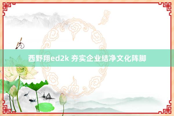 西野翔ed2k 夯实企业结净文化阵脚