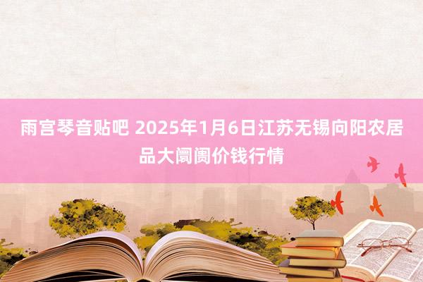 雨宫琴音贴吧 2025年1月6日江苏无锡向阳农居品大阛阓价钱行情