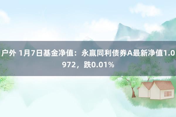 户外 1月7日基金净值：永赢同利债券A最新净值1.0972，跌0.01%