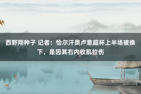 西野翔种子 记者：恰尔汗奥卢意超杯上半场被换下，是因其右内收肌拉伤